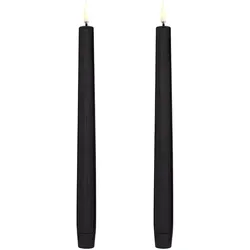 Uyuni LED Tafelkerze 25cm Black 2 Stück in schwarz von Piffany