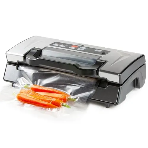 DOMO DO336L Vakuumierer - 130 W mit Rollenbeutel - Vakuumierer für die optimale Aufbewahrung von Lebensmitteln, der Geschmack und Frische bewahrt. Ideal für Sous-vide-Garen und mit einstellbarem Druck für empfindliche Lebensmittel.
