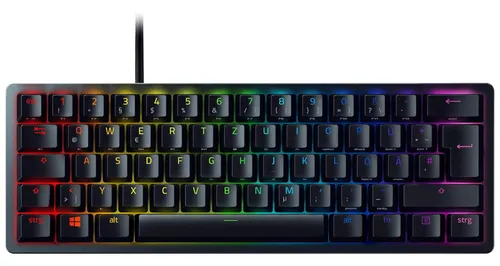 Razer Huntsman Mini (Red Switch) - Kompakte 60% Gaming Tastatur, blitzschnelle Reaktionen mit langlebigen Doubleshot PBT-Tastenkappen