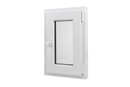 Kunststoff Fenster Dreh/Kipp 40 cm x 60 cm - Rechtsanschlag - Baubedarf: Praktisches Kunststofffenster mit Dreh-/Kipp-Funktion, ideal für optimale Belüftung und Lichtdurchflutung in jedem Raum.