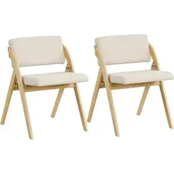 COSTWAY Klappbare Esszimmerstühle im 2er Set