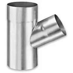 Fallrohrabzweig 72° Grömo - Zink, Ø 100/76mm - Sonstige Elektroinstallationsartikel, robuster Zink-Fallrohrabzweig für effektive Regenwasserableitung, erhältlich in verschiedenen Größen.