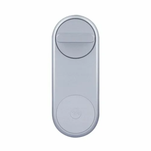 Yale Linus Smart Lock - Silber (05 101200 SI), schlüsselloses Türschloss mit automatischer Verriegelung und sicherem Zugang über Smartphone