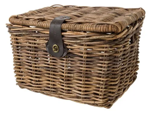 Fastrider Weidenkorb 20300512 Dekokorb mit Deckel Fahrradkorb Rattankorb AGU