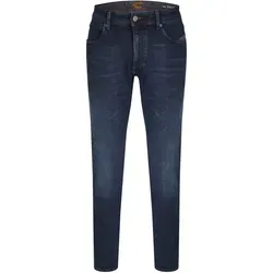 camel active Herren Slim Fit 5-Pocket Jeans 32 Dunkelblau - Moderne Slim Fit Jeans für Herren, aus superweichem Baumwoll-Stretch-Material, das sich perfekt an die Figur anpasst. Ideal für einen stylishen Look im Alltag.