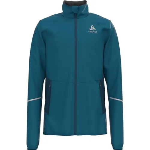 Odlo Kinder Langlauf Jacke BRENSHOLMEN JUNIOR, saxony blue - deep dive, 140
