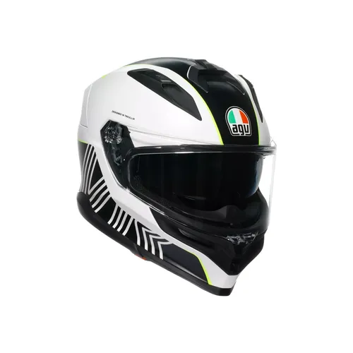 AGV K7 Super 46 Helm, schwarz-weiss-gelb, Größe M von AGV