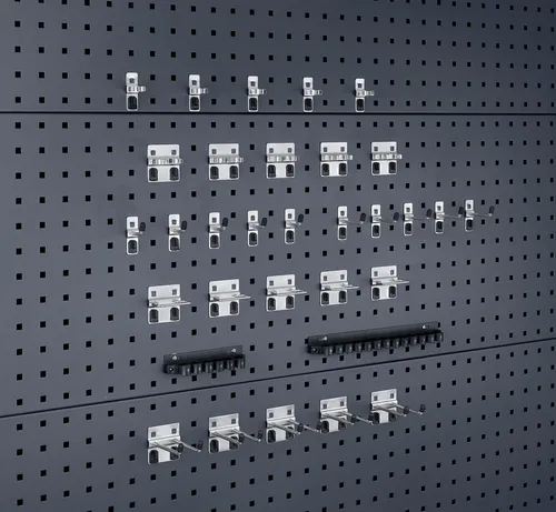 Bott Hakensortiment 32-teilig - 14030208 - Lochplattensysteme, vielseitiges 32-teiliges Sortiment für optimale Ordnung und schnellen Zugriff auf Werkzeuge.