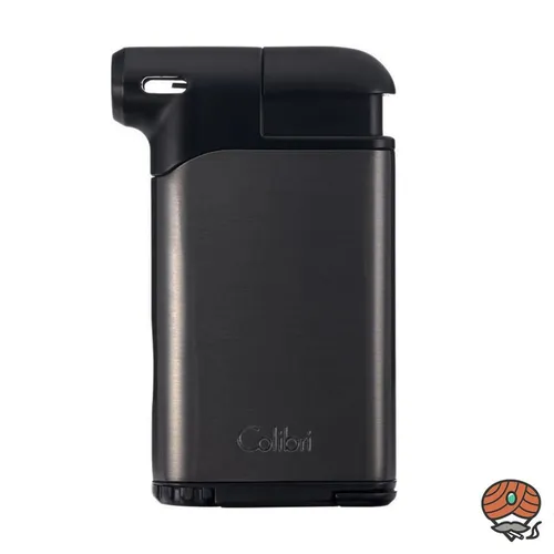 Colibri Pacific II Feuerzeug gunmetal/schwarz mit Pfeifenstopfer