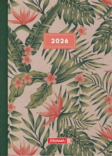 BRUNNEN Buchkalender Mod. 795 '26 „Tropical“ | A5, Papier