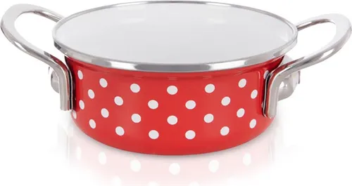 Emaillierter Kochtopf TECKA 14 cm, 650 ml