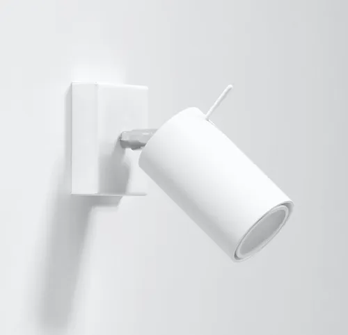 RING 1x Gu-10 Wandlampe weiß Downlight Spotlight Wandlicht Wandspot Diele