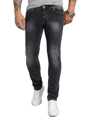 Rock Creek Herren Jeans Hose RC-2143 - Slim Fit Jeans in Schwarz, perfekt für jeden Anlass mit hohem Tragekomfort und modernem Design. Ideal für Büro, Alltag und Freizeit.