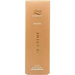 Alva sensitiv BB Creme medium brown 30 ml - Tagescreme für empfindliche Haut, spendet Feuchtigkeit, bietet UV-Schutz (LSF 20) und korrigiert den Teint für ein natürliches, mattes Finish.