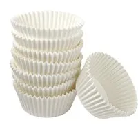 Fackelmann Muffinförmchen Ø5cm, 75 St., FSC™-zertifiziertes Papier, weiß 31301