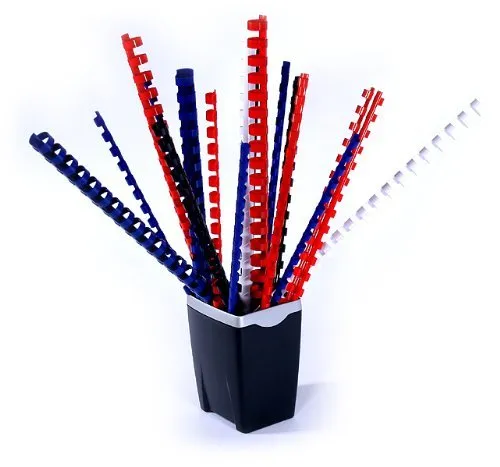 Binderücken/Sortiment in 6-8 - 10-12 mm ~ 4 Farben gemischt 100