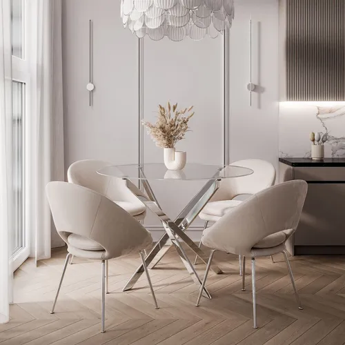 Lookway Esstisch BEIRA in silber von Lookway