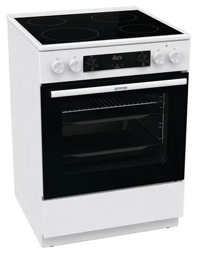 Gorenje GEC 6C40 WD ws Standherd 60cm - Herd mit HomeMade Plus Form und 71L Volumen für optimale Luftzirkulation. Ideal für gleichmäßiges Kochen und knusprige Ergebnisse. Schnelles Vorheizen in 6 Minuten spart Zeit.
