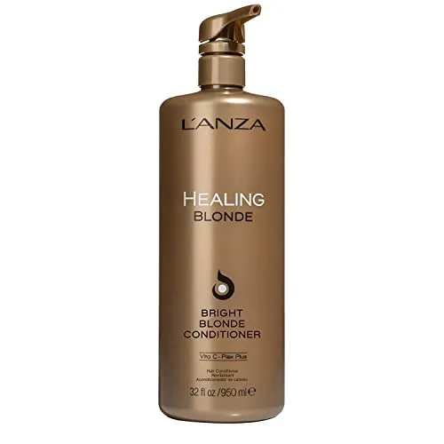 L’ANZA Healing Blonde Bright Blonde Conditioner 950 ml - Haarspülungen für blondes Haar, schützt und repariert mit Vita C-Plex Plus für strahlenden Glanz und gesunde Faserfestigkeit.