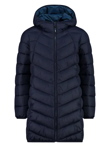 CMP Kinder Steppmantel Black Blue 176 - Funktionsjacke für Kinder, warm gefüttert und wasserabweisend – ideal für kalte und nasse Tage.