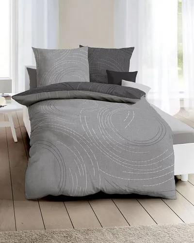 Kaeppel Wendebettwäsche Jaro, 3-teilig in grau von Kaeppel