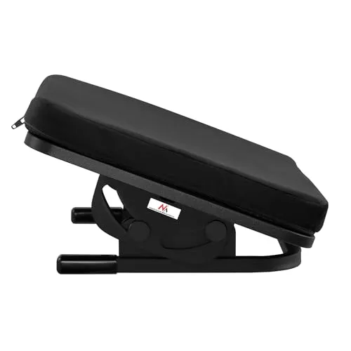 Maclean MC-460 Ergonomische Fußstütze - Ergonomische Fußablage mit abnehmbarem Kissen und verstellbarem Neigungswinkel von +20 bis -20°. Ideal für Büro und Zuhause, fördert eine gesunde Haltung und reduziert Rückenschmerzen.