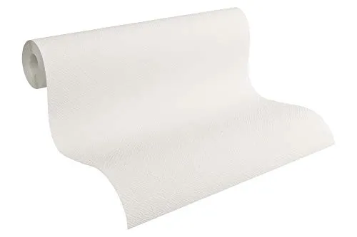 A.S. Création überstreichbare Vliestapete Meistervlies Tapete 10,05 m x 0,53 m weiß rissüberbrückend formstabil glasfaserfrei Made in Germany 182418 1824-18