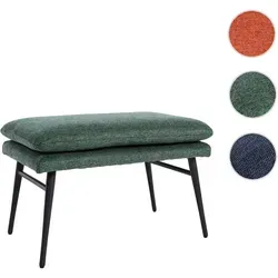 Hocker HWC-L62 - Vielseitiger Sitzhocker und Fußablage in Grün - Praktischer Hocker für Sitz- und Fußablage, mit 10 cm dicker Polsterung für hohen Komfort. Ideal für jedes Zuhause, einfach zu montieren und BSCI-zertifiziert für soziale Standards.