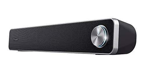 Arys Soundbar for PC - Schwarz, 12 W Spitzenleistung, platzsparendes Design für perfekten Klang am PC, ideal für Gaming und Streaming