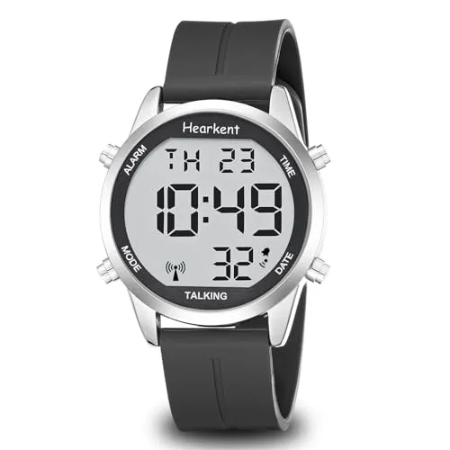 Hearkent Herren Sprechende Uhr TG2117-LCD