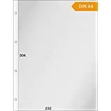 LINDNER Das Original Pergamin-Prospekthüllen A4, Oben offen, 100er-Packung