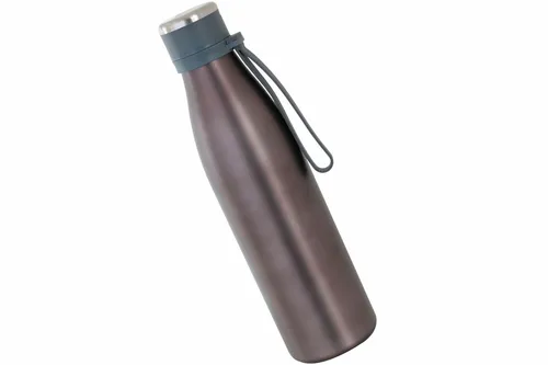 Isolierflasche Edelstahl 0,7 ltr rose mit Trageschlaufe Trinkflasche Flasche