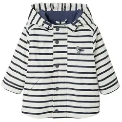 vertbaudet Regenjacke Gefütterte Baby Regenjacke weiß 74