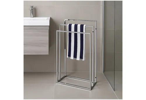 HTI-Living Handtuchhalter mit 3 Stangen - Handtuchstangen aus robustem Metall, ideal für Bad oder Küche, bietet Platz für mehrere Handtücher und ist platzsparend mit nur 22 cm Tiefe.