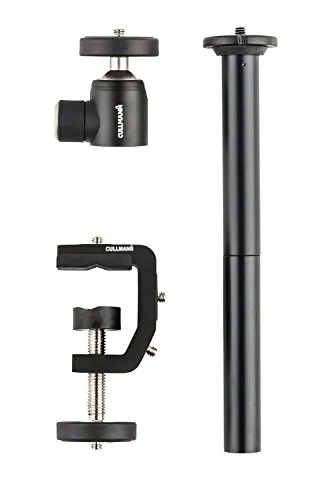 Cullmann Flexx Tabletop Zubehör Set 3-teilig - Stative für Tabletop Fotografie: Robustes 3-teiliges Set mit Kugelkopf, Multiklemme und Verbindungssäule, ideal für kreative Outdoor-Shootings und vielseitige Einsatzmöglichkeiten.