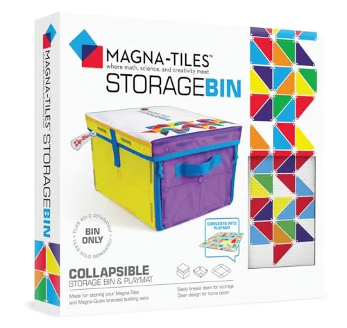 Magna-Tiles Aufbewahrungskorb & Interaktive Spielmatte