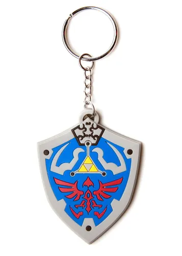 The Legend of Zelda Shield / Hyrulian Crest - Gummi Schlüsselanhänger - 5x7cm