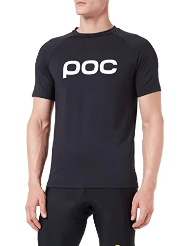 POC M's Reform Enduro Tee Fahrradshirt - Uranium Black, XS EU - Biketrikots für Männer, aus recyceltem Material, schnell trocknend und ideal für Enduro-Fahrer. Bietet Komfort und Platz für Schutzkleidung.