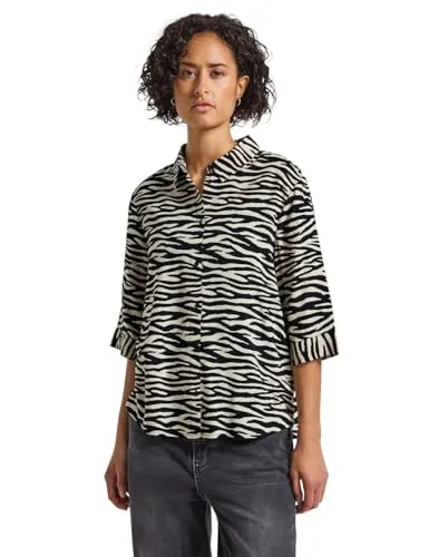 Street One Damen Gemusterte Hemdbluse