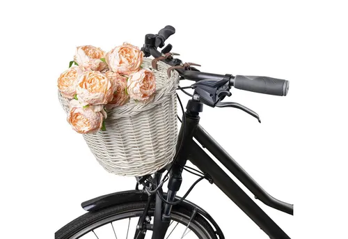 Creative Home Fahrradkorb Weide Universal 36 x 29 x 23 cm - Klassischer Weidekorb für Fahrräder, ideal für den Alltag. Robuste Verarbeitung und stilvolles Design machen ihn zum perfekten Begleiter für Ihre Fahrten.