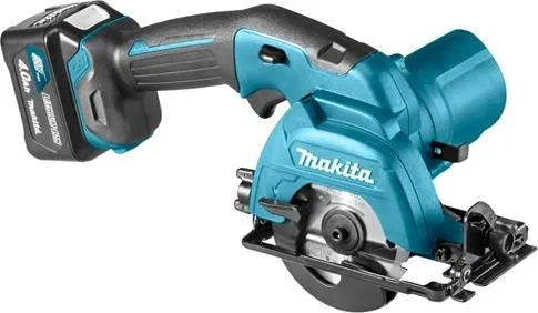 Makita HS301DSMJ Handkreissäge - Kompakte 85-mm Mini-Handkreissäge, akkubetrieben für maximale Bewegungsfreiheit, ideal für präzise Schnitte bis 25 mm tief.