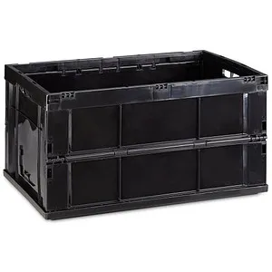 Klappbox Faltbox 60 l – Stapelbare Aufbewahrungslösung - Praktische Aufbewahrungsbox in verschiedenen Farben, ideal für Ordnung im Haushalt. Stapelbar und aus robustem Kunststoff für vielseitige Nutzung.