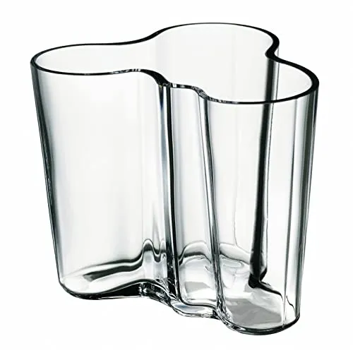 Iittala Aalto Vase 95mm Klar – Ikonisches Design - Vasen – Handgefertigte Glasvase aus Finnland mit zeitlosem skandinavischen Design, ideal für kleinere Blumen und als stilvolles Geschenk.