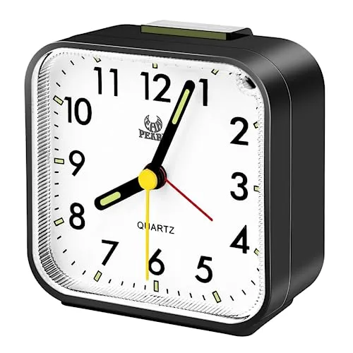 Miiepls Wecker Analog Leise Ohne Ticken,Quarzwecker mit Lauter Alarm
