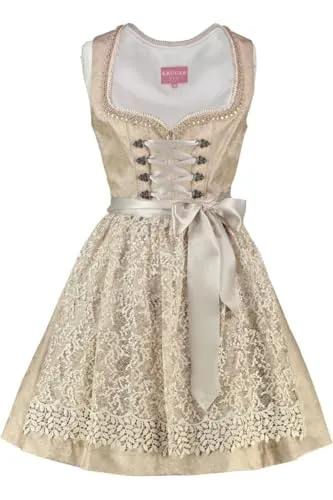 Krüger Dirndl Mini Dirndl Gerda beige Paisley Damen