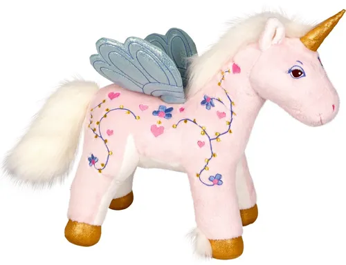 Einhorn Ella, groß - Einhorn-Paradies - Kuscheltiere mit magischem Charme! Einhorn Ella begeistert mit glitzerndem Horn und schimmernden Flügeln. Ideal zum Spielen und Kuscheln für Kinder ab 4 Jahren, ca. 40 cm groß und aus hochwertigem Plüsch.