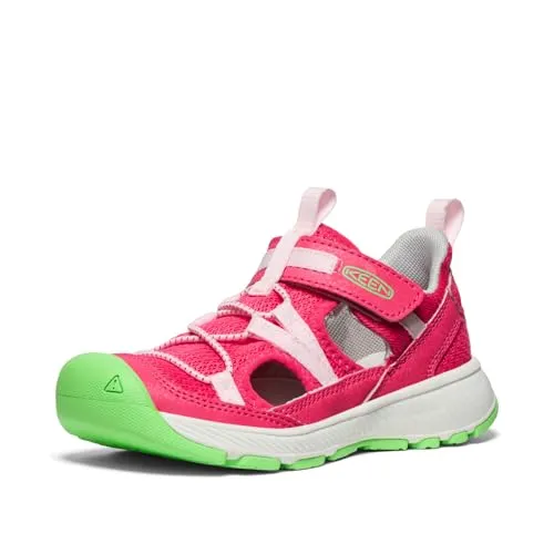 KEEN Unisex-Kinder Motozoa Sandalen, Raspberry Pink a Boo - Wanderschuhe mit sicherem Bungee-Capture-System und abriebfester Gummispitze für optimalen Schutz und Halt auf nassen Oberflächen.