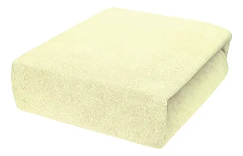 4mybaby GmbH Spannbettlaken Spannbettuch mit Neuster Technik Hergestellt Bettlaken mit Gummizug Frottee 22 Farben und 14 Größen