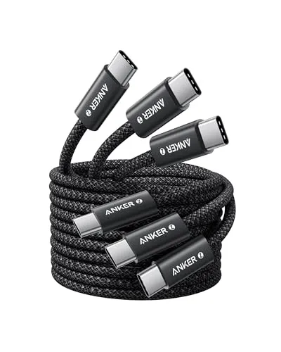 Anker 240W USB C auf USB C kabel PD 3.1 [3 Stück 1,5m] von Anker