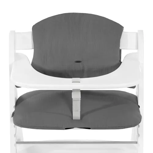 hauck Sitzkissen für Alpha+, Beta+ & Arketa Hochstuhl - Highchair Pad Select - Hochstuhleinlagen & Sitzverkleinerer für mehr Komfort: Atmungsaktive Baumwollpolsterung mit Anti-Rutsch Noppen und einfacher Befestigung für sicheren Sitz beim Essen und Spielen.